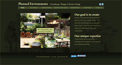 Desktop Screenshot of plannedenvironments.com