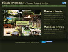 Tablet Screenshot of plannedenvironments.com